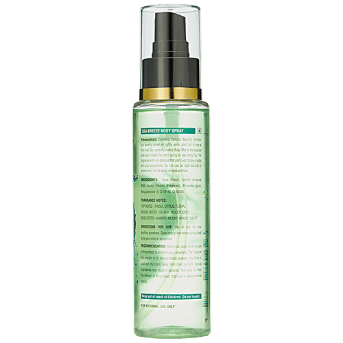 Buy Fabessentials Sea Breeze Body Spray Long-Lasting, Fine