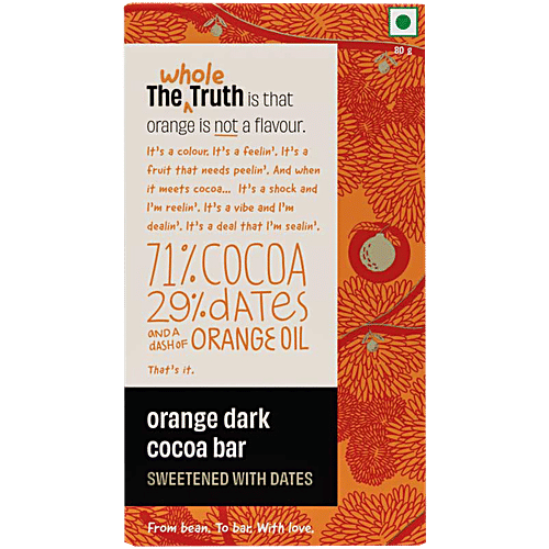Buy The Whole Truth Orange Dark Cocoa Bar Online at Best Price of