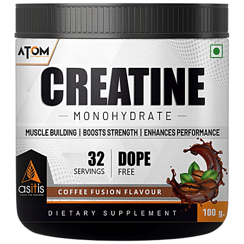 Buy As-It-Is Nutrition ATOM Creatine Monohydrate - Dope Free, Enhances  Muscle Strength, Coffee Fusion Flavour Online at Best Price of Rs null