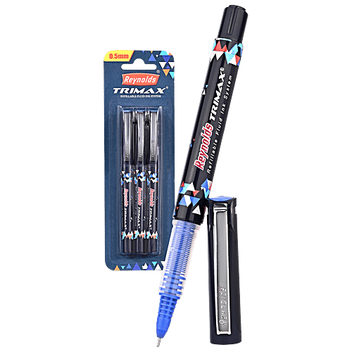 Buy Reynolds Trimax Roller Ball Pen Set - Blue Online at Best Price of ...