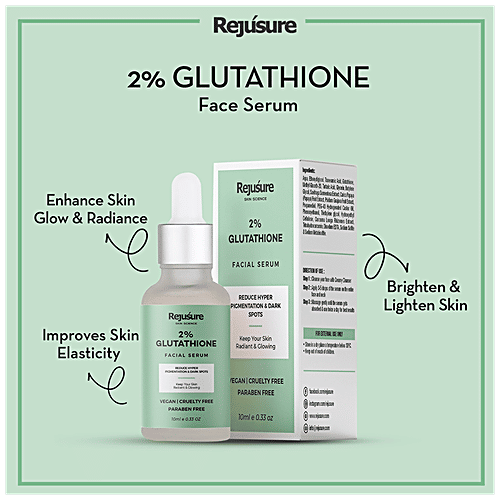 Buy Rejusure 2% Glutathione Face Serum - Promotes Skin Lightening &  Brightening Online at Best Price of Rs 550 - bigbasket