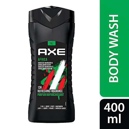 Buy Axe Body Wash Africa XL Body Wash For Men, Squeezed Mandarin