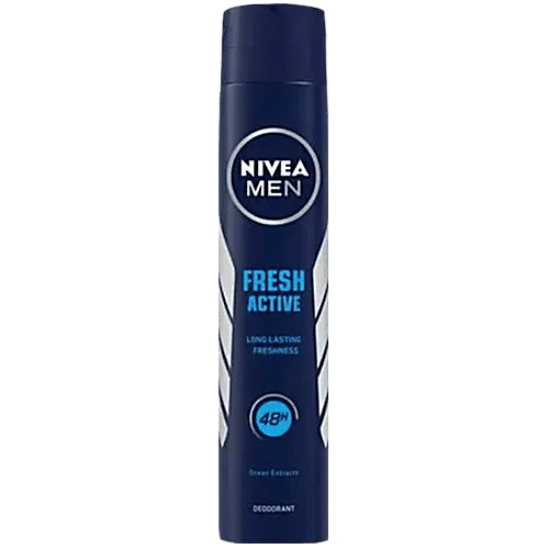 Nivea Men Deodorant Fresh Active, Non Antiperspirant, Long Lasting  Freshness, 200 ml - Main Image