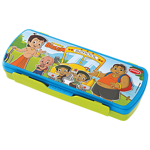 Buy Pratap Pencil Box Plastiic, Big Lock, Blue Green, Chhota