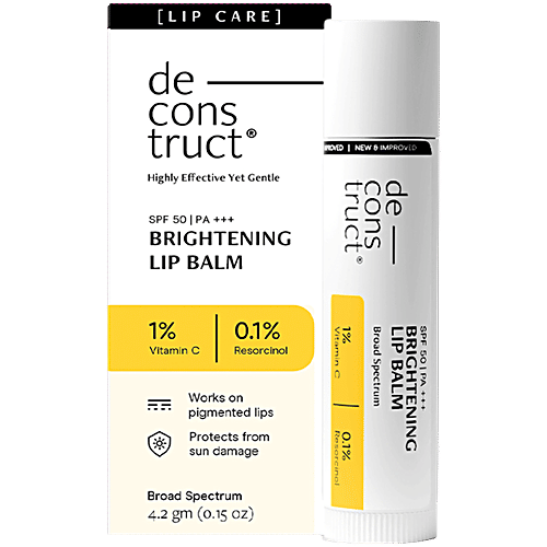 deconstruct vitamin c lip balm Buy Brightening With SPF 50 Online at Best Price of Rs 193.03 The SPF 50 l-karnitine Subscription:1 month A peptide's counterion is
