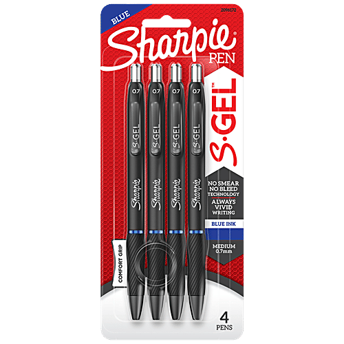 Buy Sharpie Pen Blue, Medium Tip mm, Comfortable Grip