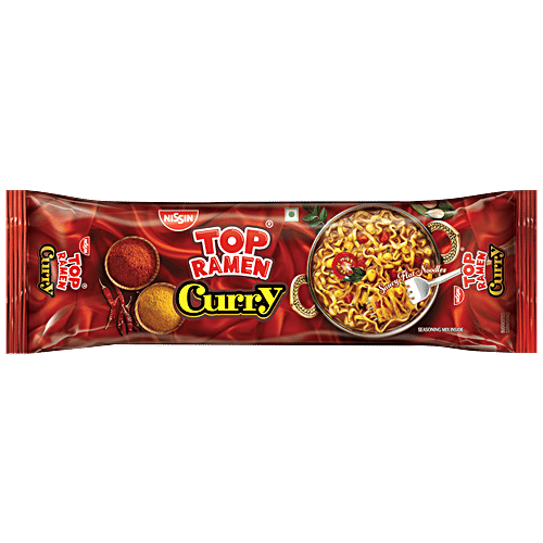 Top Ramen Nissin Curry Flat Noodles 420 Gm