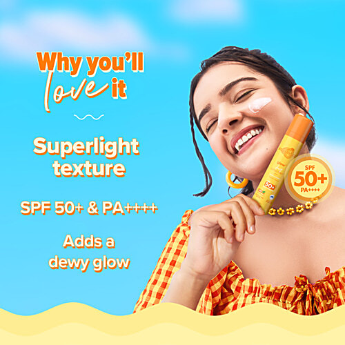 Aqualogica Glow + Dewy Papaya & Vitamin C Spf 50 + Sunscreen 50G