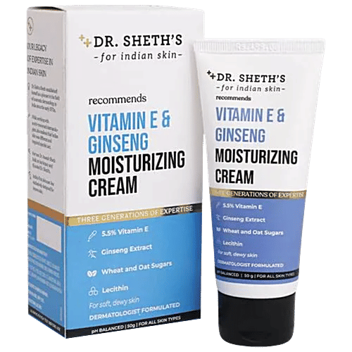 Buy Dr. Sheth's Vitamin E & Ginseng Moisturizing Cream - For Soft