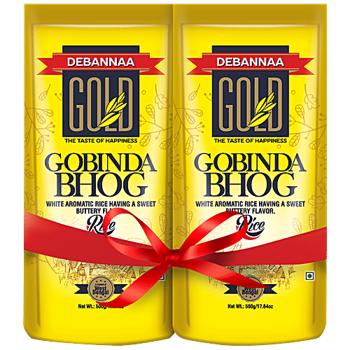 Buy Debannaa Gold Gobinda Bhog Rice - White Aromatic Rice With Sweet ...