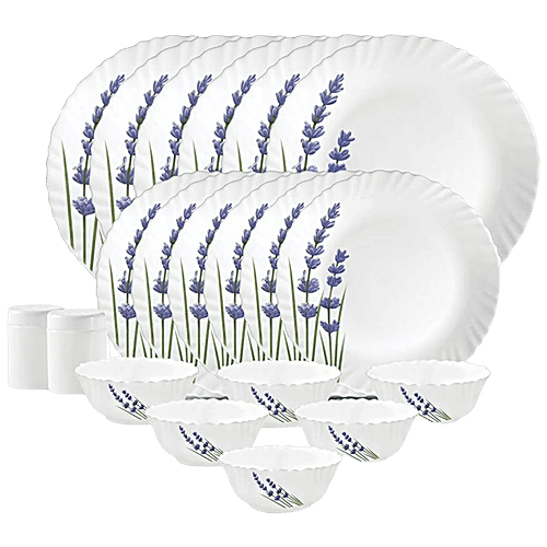 LaOpala Dinner Set Opalware, Novo, English Lavender, 20 pcs