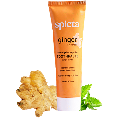 Buy Spicta Ginger Mint Toothpaste - With Thyme Online at Best Price of ...