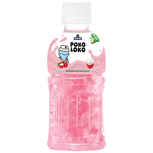 Buy Sapphire Poko Loko Lychee Flavoured Juice Drink With Nata De