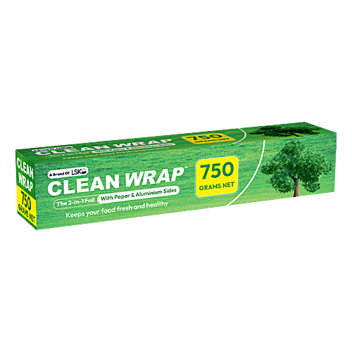 Buy Cleanwrap Aluminium + Paper Foil - 43.3 m, Food Grade, Freeze