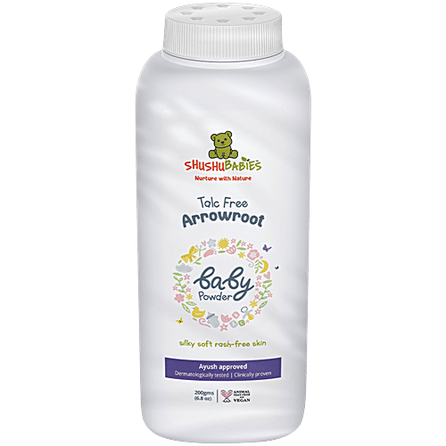 ShuShu Babies Arrowroot Baby Powder, 200 g