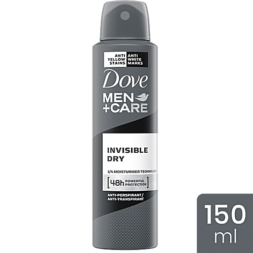 Dove Deo Men+Care Invisible Dry Spray Antiperspirant Deodorant, 150 ml
