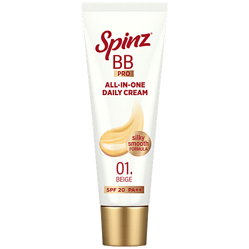 Buy Spinz BB Pro All In One Daily Cream - SPF 20 PA ++ Online at