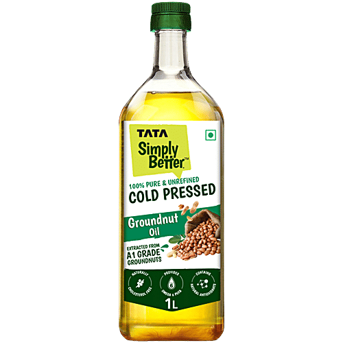 Tata Simply Better Pure And Cold Pressed Groundnut Oil 1 L