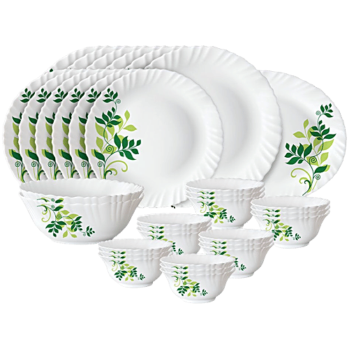 Opalware Dinner Larah Dinner Set 33 Pcs Dinner Set Borosil Full