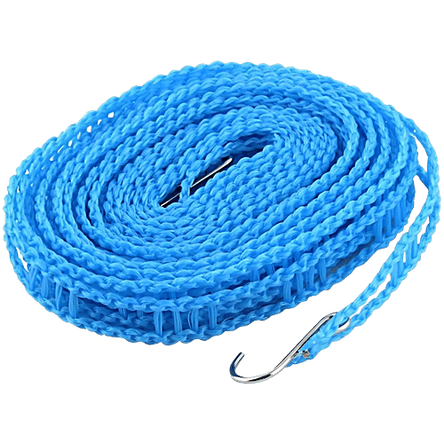 Trm Anti-Slip Clothes Washing Line Nylon Rope For Drying, With Hooks m,  pc