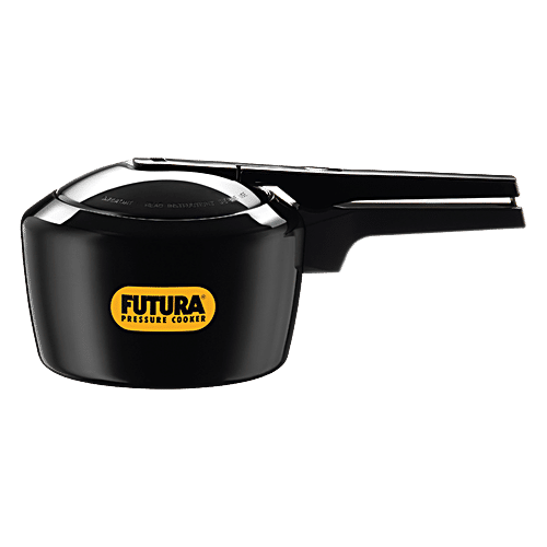 Hawkins Futura Hard Anodised Pressure Cooker With Inner Lid, Small,  Black, FP20, L