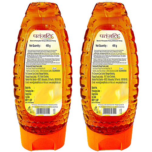 Patanjali Honey Squeezy 1+1 Combo 400 Gm (Bottle)