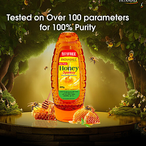 Patanjali Honey Squeezy 1+1 Combo 400 Gm (Bottle)