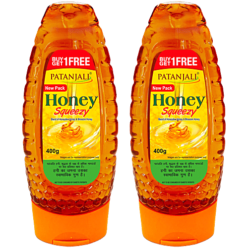 Patanjali Honey Squeezy 1+1 Combo 400 Gm (Bottle)