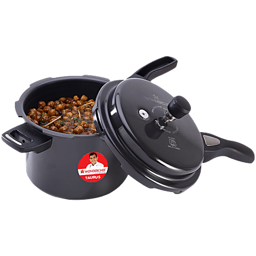 Wonderchef Pressure Cooker Induction Friendly, Black, L