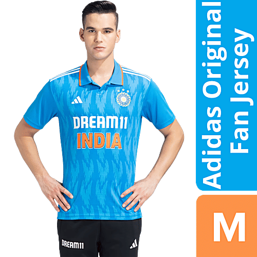 Buy Adidas T-shirt Official India Cricket ODI Fan Polo Colour Blue