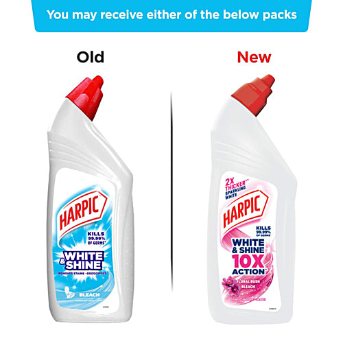 Harpic White Shine Bleach Toilet Cleaner 1 Ltr.