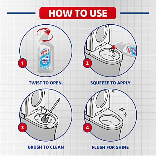 Harpic White Shine Bleach Toilet Cleaner 1 Ltr.