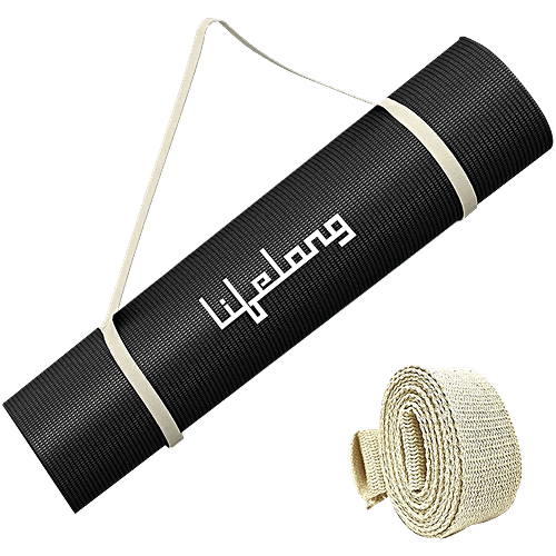 Buy Lifelong LLYM94 EVA Material Anti Slip Yoga Mat mm, Black