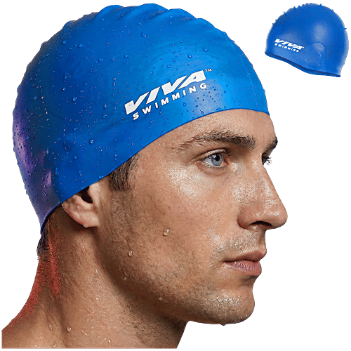 Buy Viva Swimming Unisex Silicon Cap - Blue Online at Best Price of Rs ...
