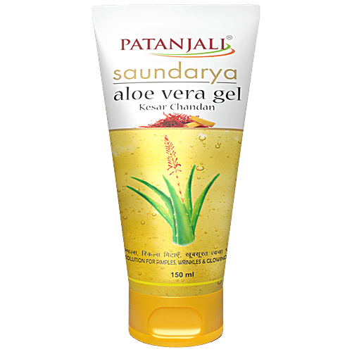 Buy Patanjali Saundarya Aloe Vera Gel - Kesar Chandan Online at Best Price  of Rs 123.5