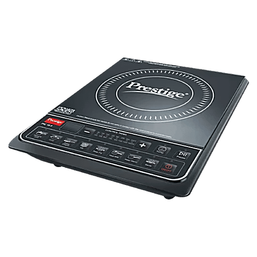 Prestige PIC Plus 2000 Watts Induction Cooktop Indian Menu Option,  Automatic Power Temperature Adjustment, Year Warranty, Black, pc