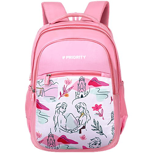 Buy Priority Girls Printed College Bag/Backpack, Size 45 Cm Online