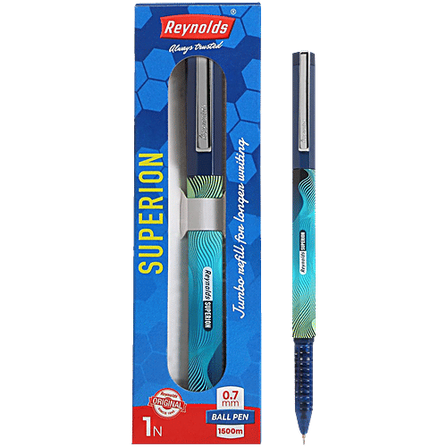 Reynolds Superion Ball Point Pen Blue Ink, pc
