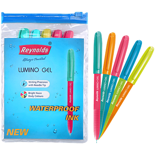 Needle Tip Gel Pens Reynolds Lumino Gel Pens Blue, Pcs