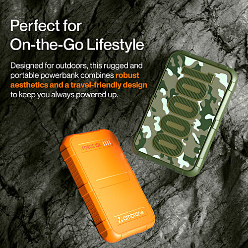 Buy Ambrane 10000 mAh Fast Charging Rugged, Slim Compact