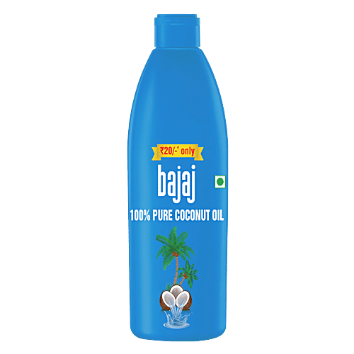 Buy Bajaj 100% Pure Coconut Oil Online at Best Price of Rs null