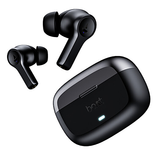boAt Airdopes Flex 454 Wireless Earbuds With Active Noise Cancellation ANC  Smart Features, ANC, 60 Hrs Playback Gunmetal Black, pc