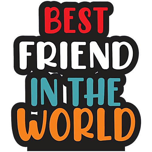 Buy Pearlfiesta Best Friend In The World Wooden Trophy Gift For