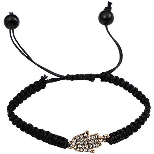 Buy Pearlfiesta Premium Hamsa Hand Black Thread Friendship Day