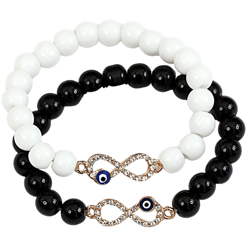 Buy Pearlfiesta Evil Eye Infinity Charm Beaded Friendship Day Band