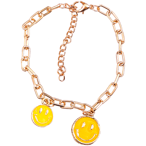 Buy Pearlfiesta Fashion Stylish Smiley Charms Chain Friendship Day - Main Image
