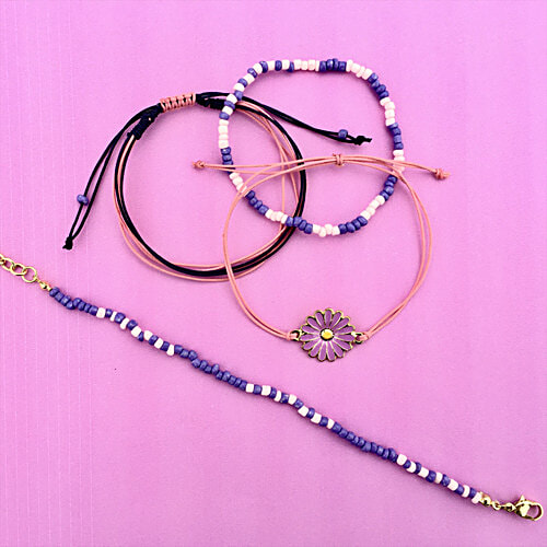 Buy Pearlfiesta Bohemian Friendship Day Bracelets/Bands Beaded