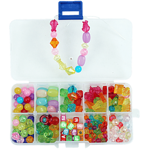 Pearlfiesta Beads For Kids Crafts Children's Jewellery Making Kit DIY  Friendship Day Bracelets/Band Necklace Hairband and Rings Craft Kits  Birthday