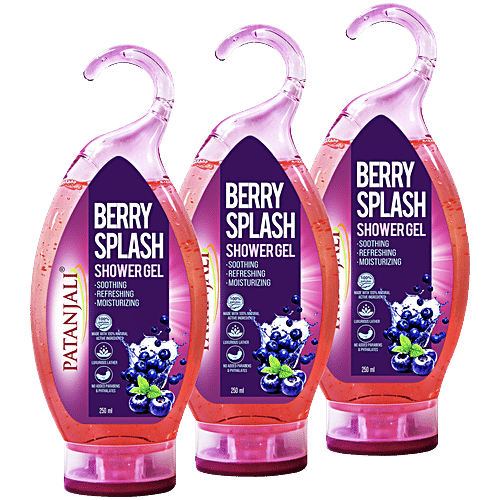 Buy Patanjali Berry Splash Shower Gel Natural Hydrating Body Wash