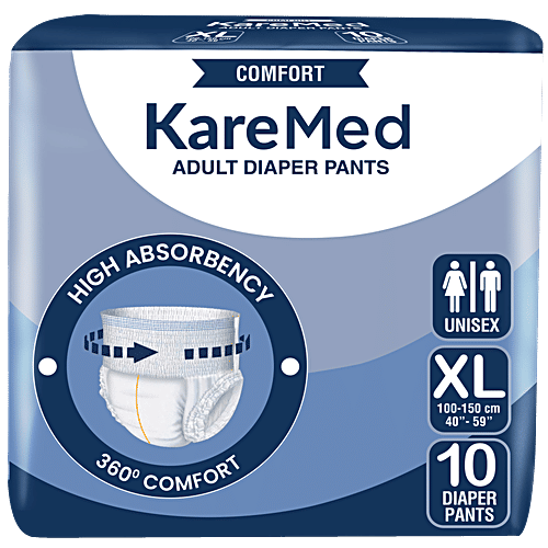 Buy KareMed Comfort Adult Diaper Pants - Unisex, XL, 100-150 cm Online ...